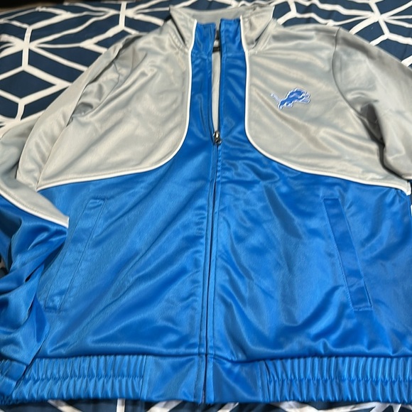 Detroit Lions Sequin Full Zip Jacket G-lll 4 Her  Size Medium NWT - Picture 2 of 7